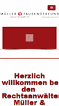 Mobile Screenshot of mueller-tausendfreund.de