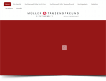 Tablet Screenshot of mueller-tausendfreund.de